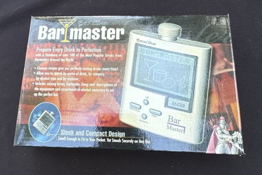New Vintage Excalibur Bar Master Bartender Guide 500 Recipes!